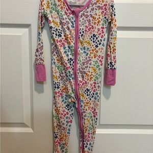 Little Sleepies Rainbow Pink Leopard Kids Pajamas
